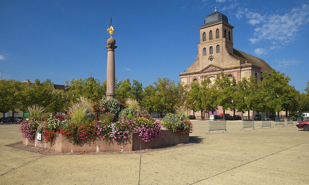 Plaza principal de Neuf-Brisach.