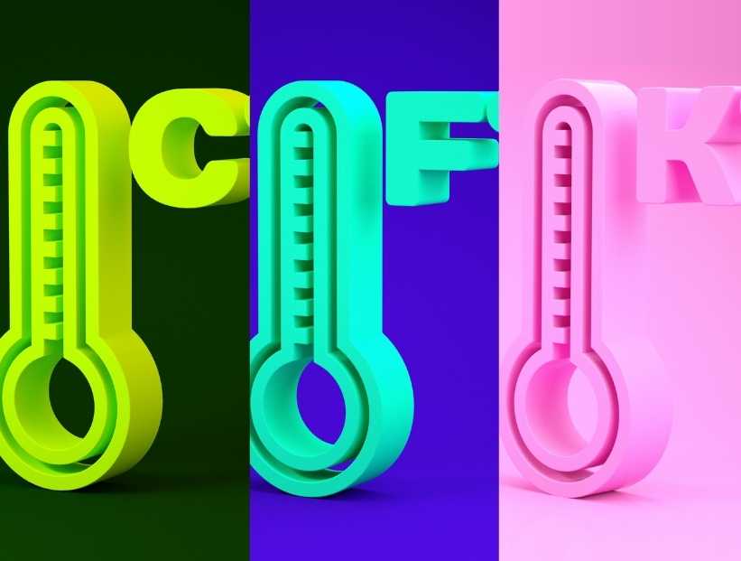 escalas de temperatura: Celsius , Kelvin y Farenheite
