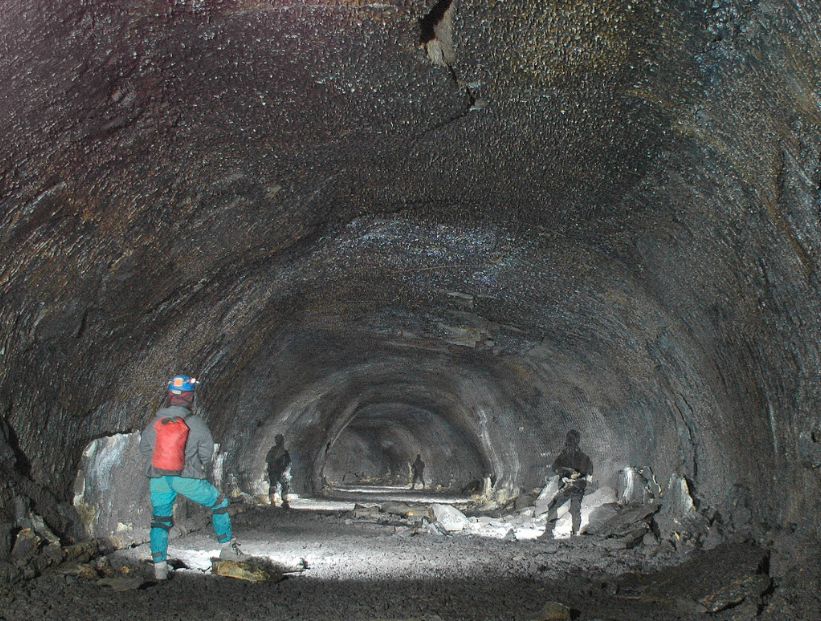 Cueva volcánica en la ciudad más grande de Nueva Zelanda