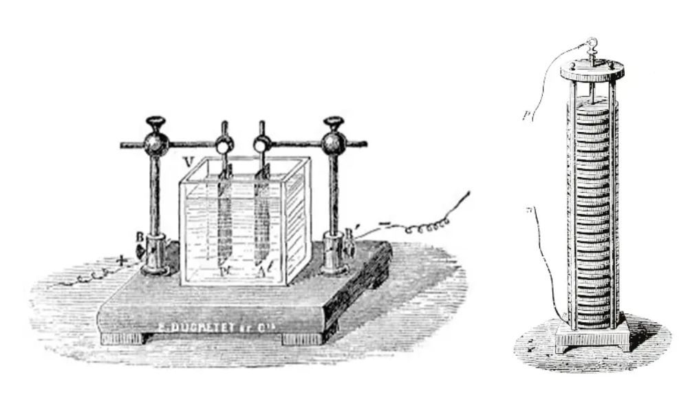 Primera pila eléctrica - Alessandro Volta