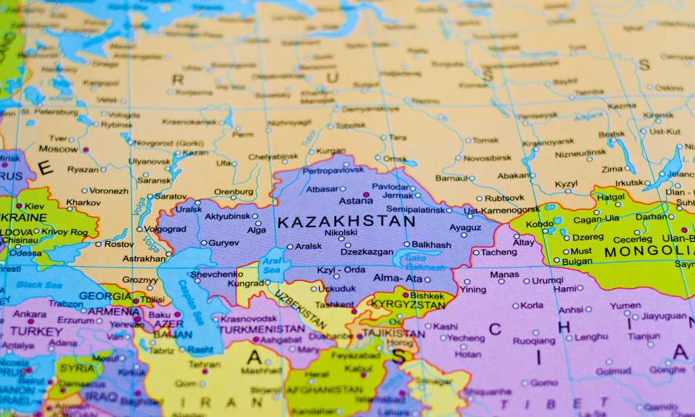 El límite entre Kazajistán y Rusia es la segunda de las 10 fronteras más largas del mundo.