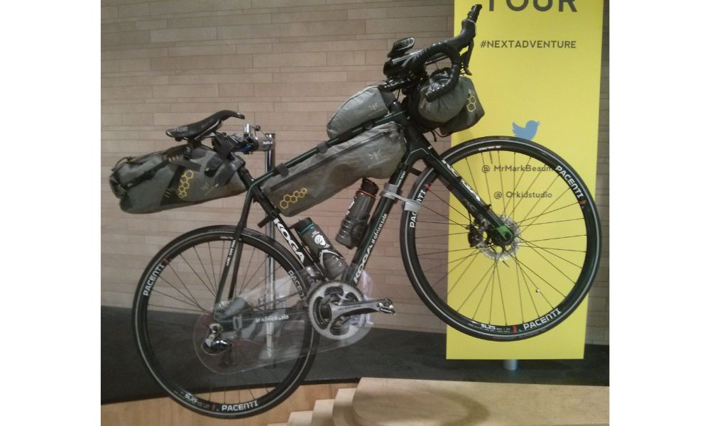 Una de las bicicletas que utilizó Mark Beaumont en sus viajes. 
