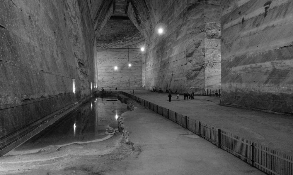 Instalaciones de la famosa mina de sal de Rumania. 