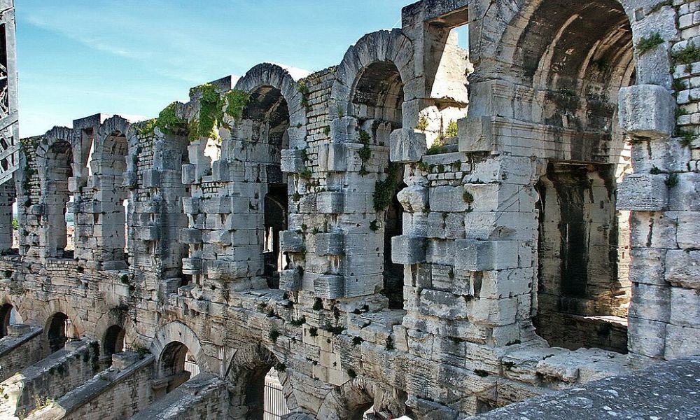 Paredes del anfiteatro de Francia. 