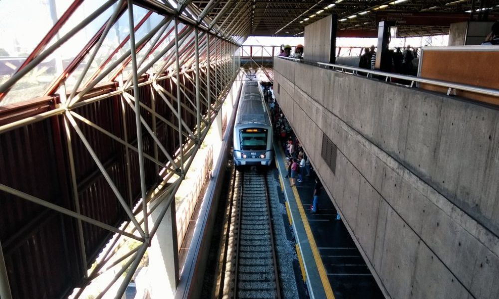 Una de las líneas de la red de metro más grande de Latinoamérica. 