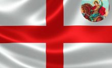 Bandera de Génova e Inglaterra - Cruz de San Jorge