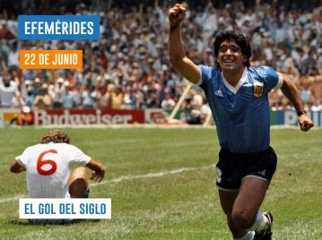 22 de junio - El gol del siglo, Diego Armando Maradona