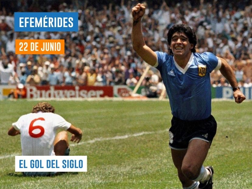 22 de junio - El gol del siglo, Diego Armando Maradona