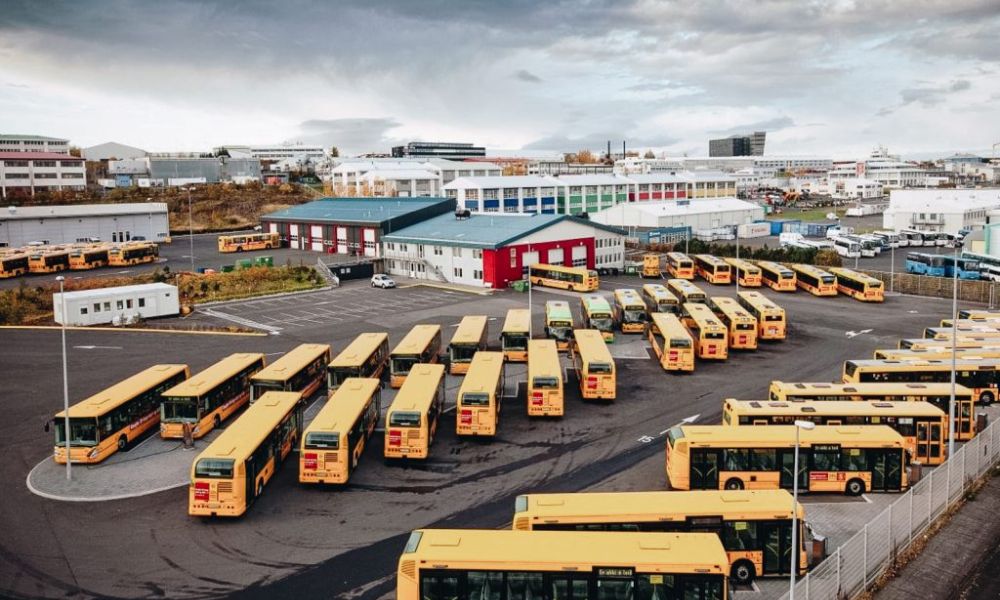 Sistema de autobuses en la capital más al norte del mundo - Islandia