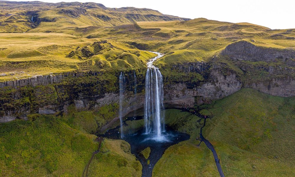 Cascada Seljalandsfoss, en Islandia