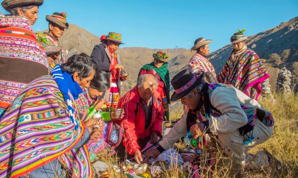 Corpachada en el Día de la Pachamama