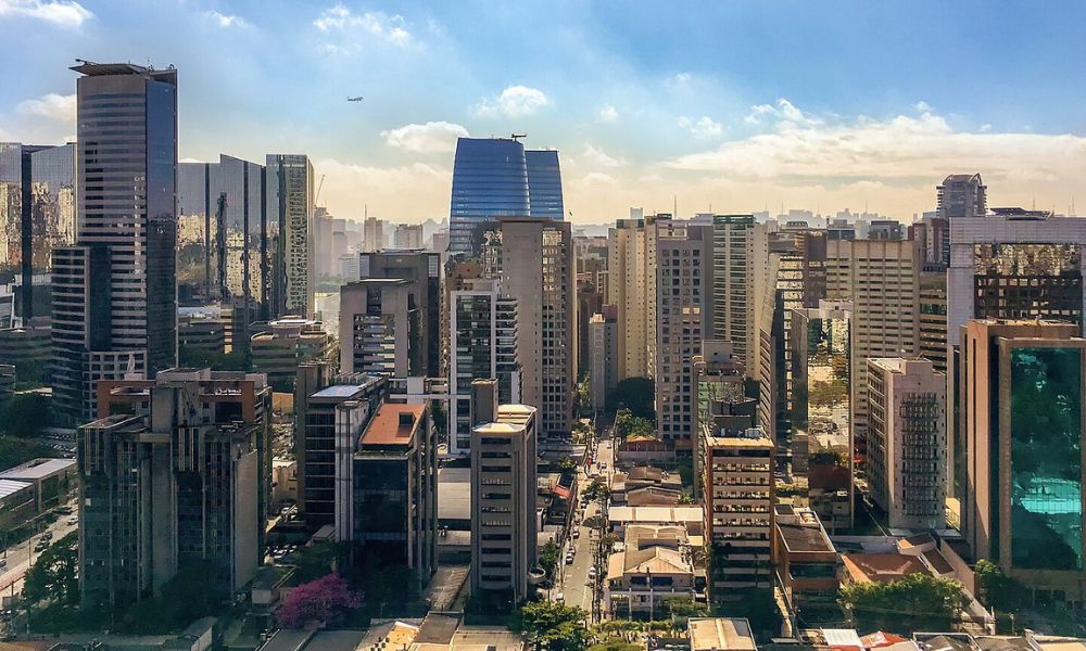 Vista de la ciudad de São Paulo, Brasil