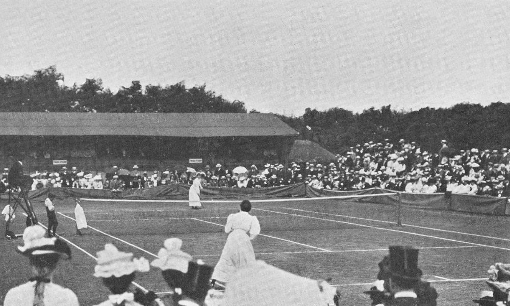 Charlotte Cooper vs Blanche Bingley Hillyard en la final de Wimbledon 1901.