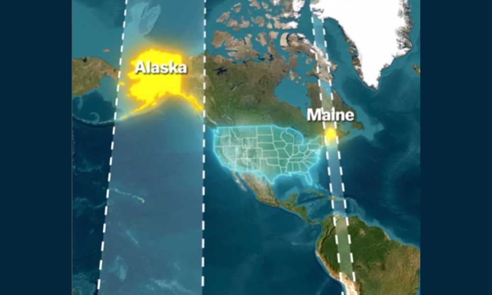 Alaska es el estado más al norte, este y oeste de Estados Unidos