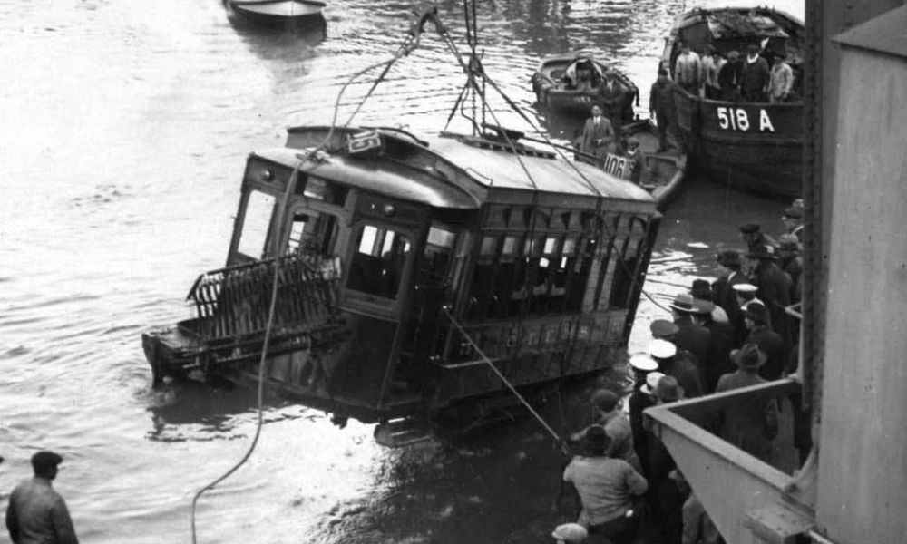 Accidente del Puente Bosch en 1930.