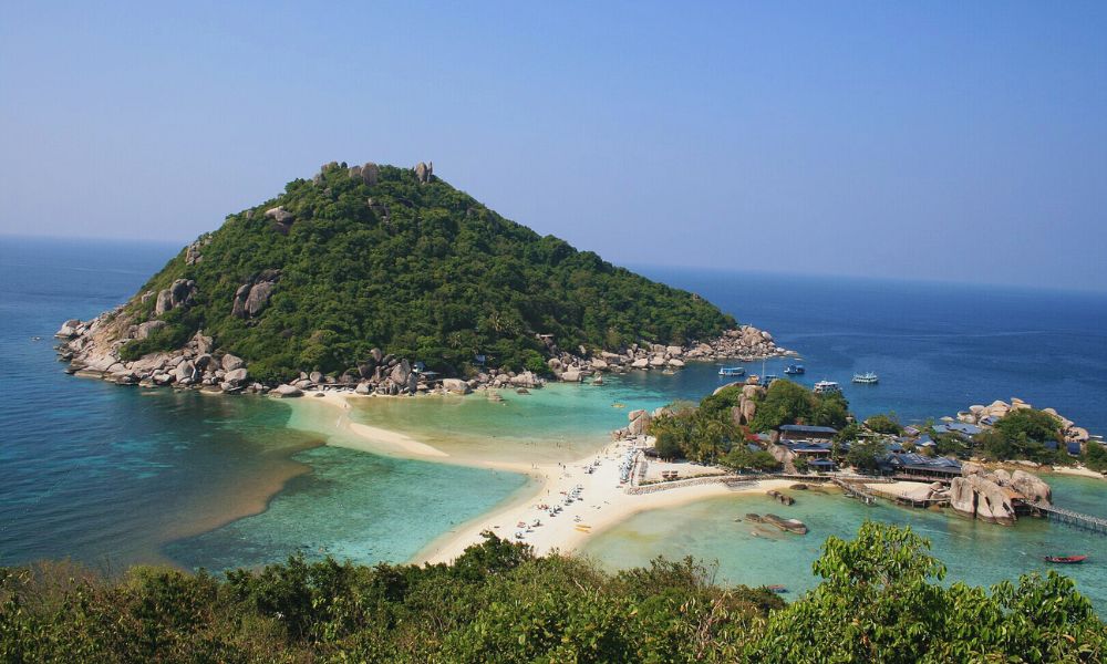 Koh Nang Yuan, la isla de Tailandia que está "partida" en tres