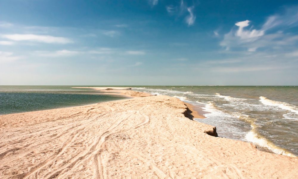 Paisajes del mar de Azov.