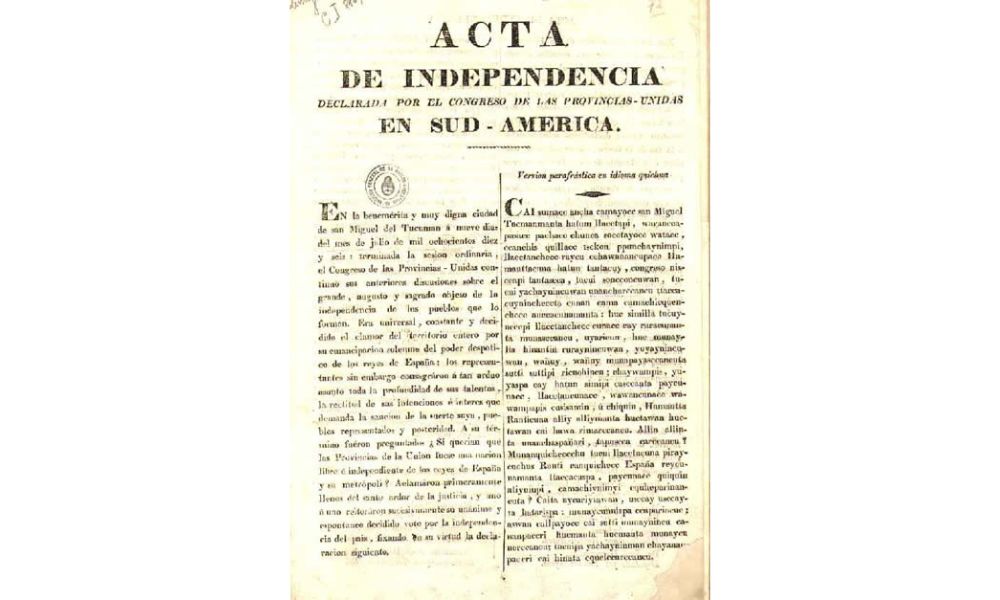 Después de declarar la independencia en Tucumán el Congreso se mudó a Buenos Aires.