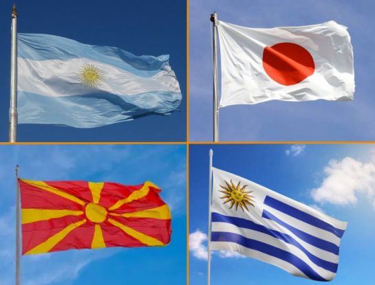 Banderas del mundo - Símbolo del sol