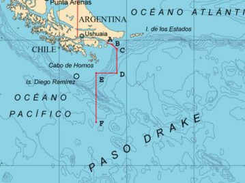 ruta marítima más peligrosa: el pasaje de Drake