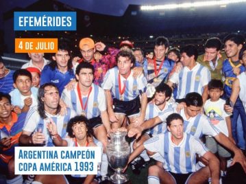 4 de julio - Argentina campeón Copa América 1993