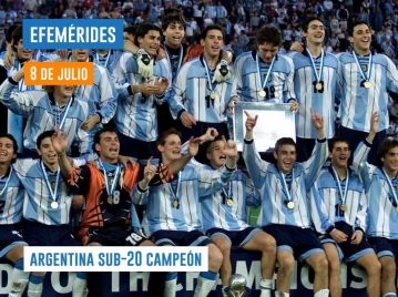 8 de julio - Argentina Sub-20 campeón