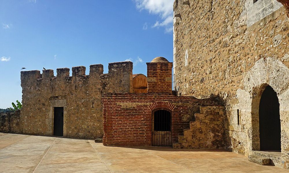 Un sector de la fortaleza más antigua de América.