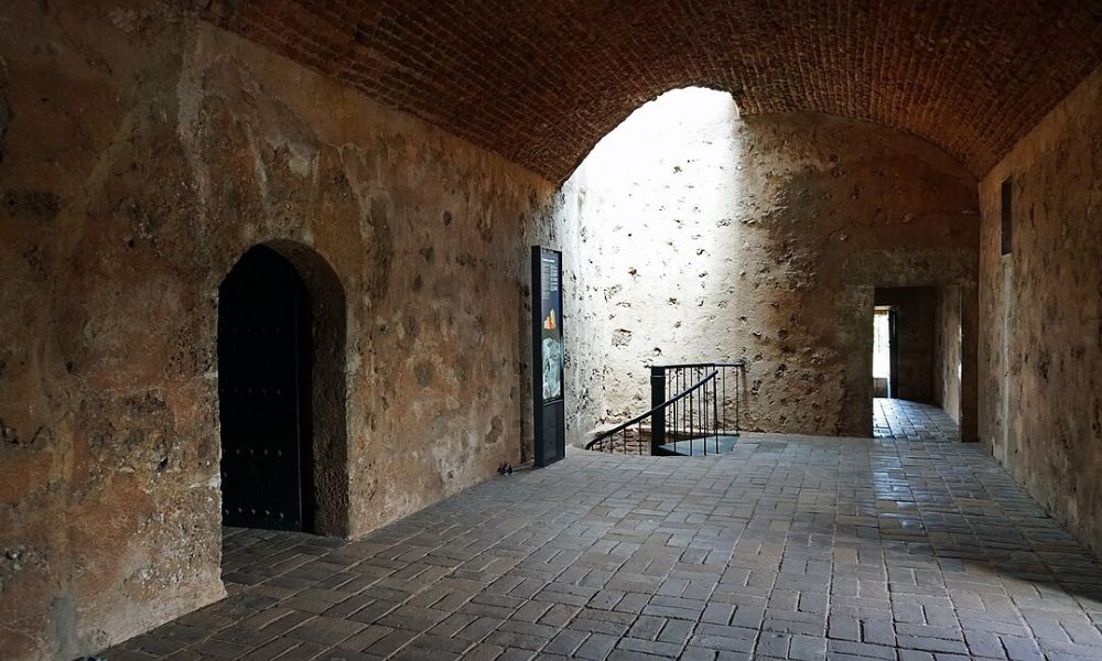 Interior de la fortaleza más antigua de América.