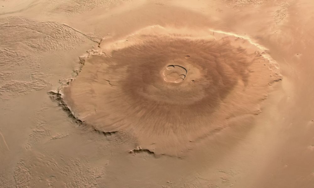 Imagen de la montaña más alta del sistema solar. 