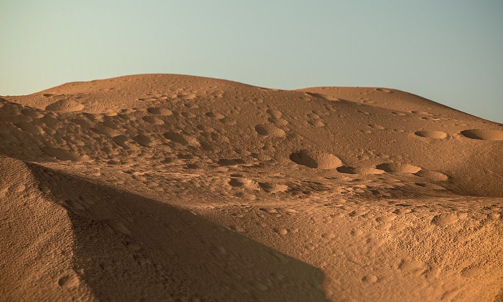 Superficie de la montaña más alta del sistema solar. 