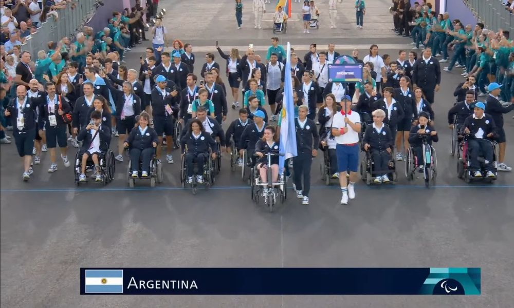 Argentina en su presentación de los Juegos Paralímpicos.