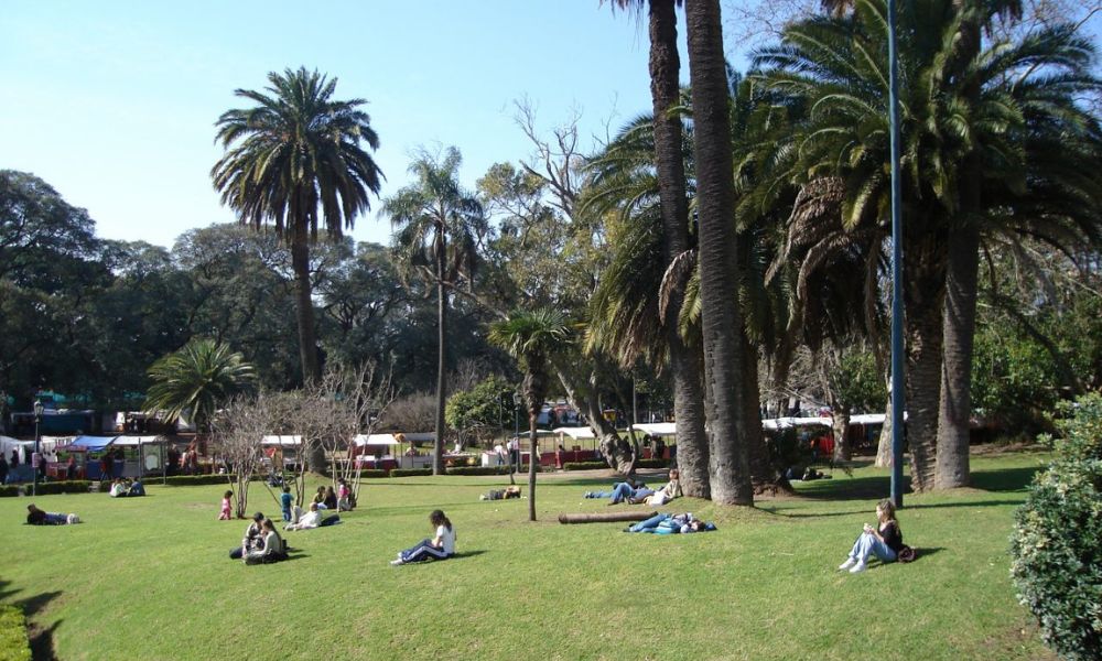 Uno de los puntos verdes de la comuna más pequeña de la Ciudad de Buenos Aires.