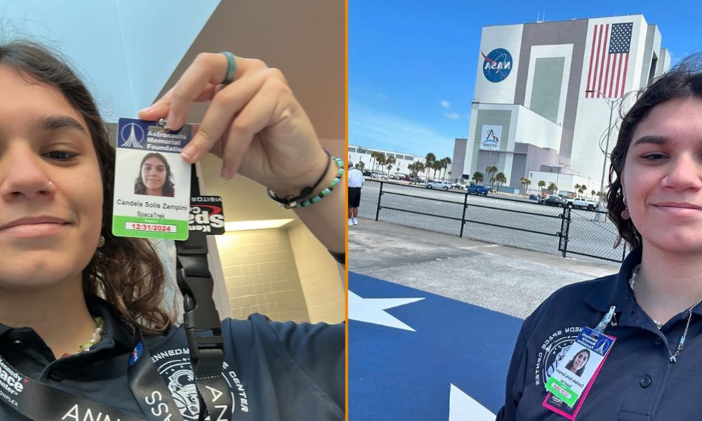 Candela Solis Zampini, futura astrobióloga argentina en el space camp de Star Trek