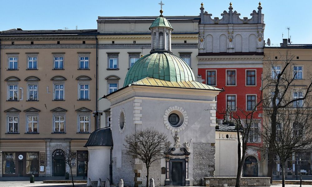 Iglesia de San Adalberto, en el centro histórico de Cracovia