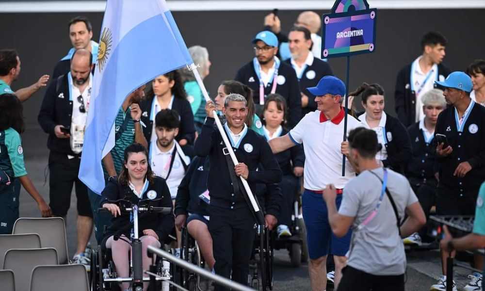 Abanderado de Argentina en los Juegos Paralímpicos.