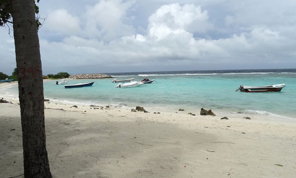 Playa principal de Villingili.