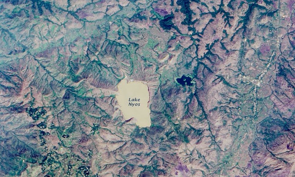 lago nyos desde arriba