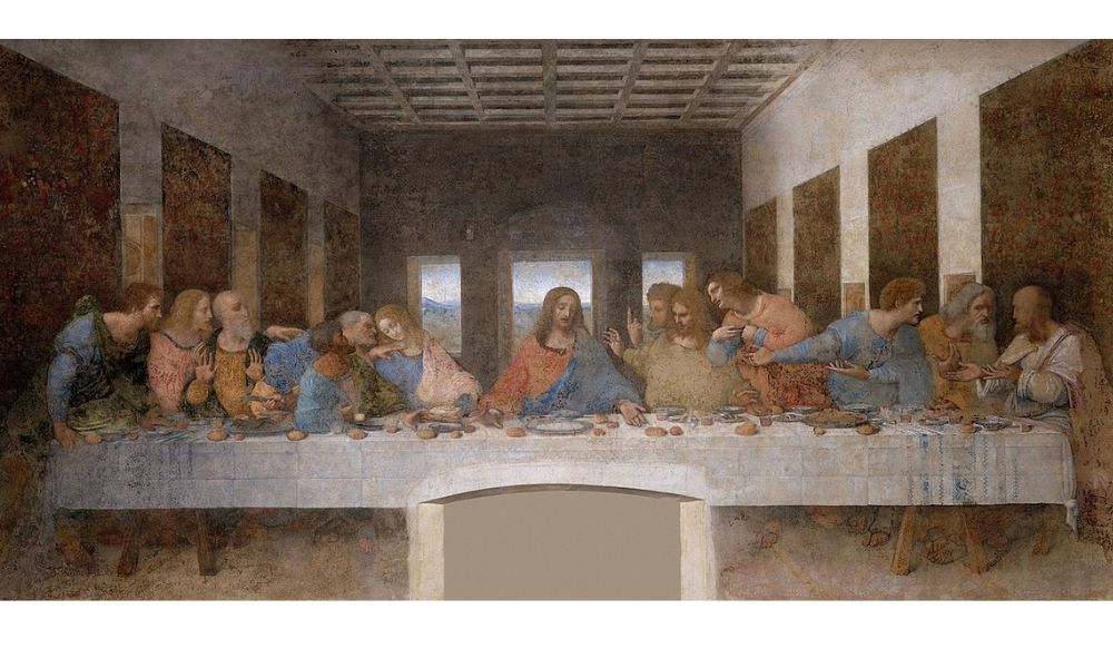 Pintura de la Última Cena, por Leonardo Da Vinci.