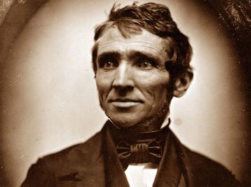 charles goodyear en color sepia foto