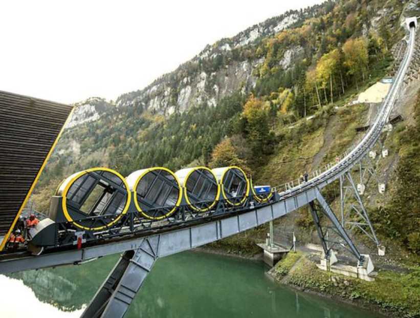 El funicular más empinado del mundo se encuentra en Suiza