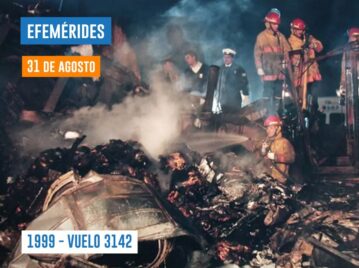 efemerides 31 de agosto accidente de avión