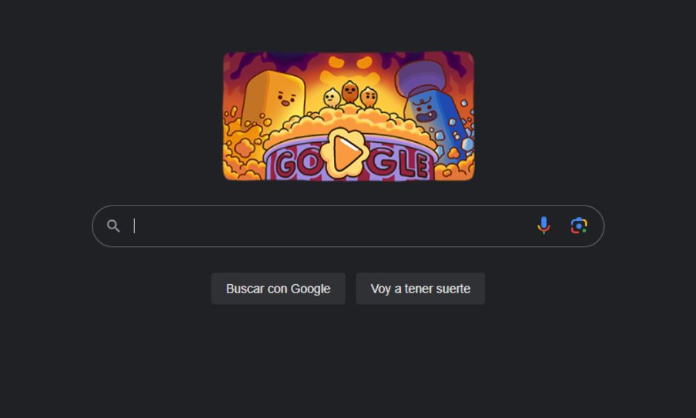 Doodle de Google pochoclos 26 de septiembre