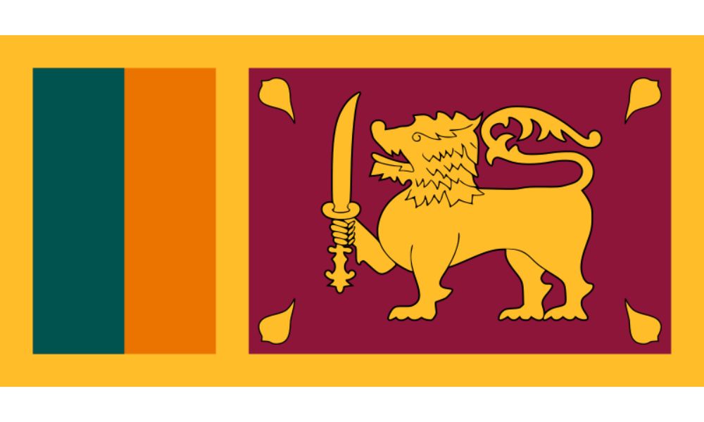 Bandera de Sri Lanka, una curiosa combinación de colores y símbolos