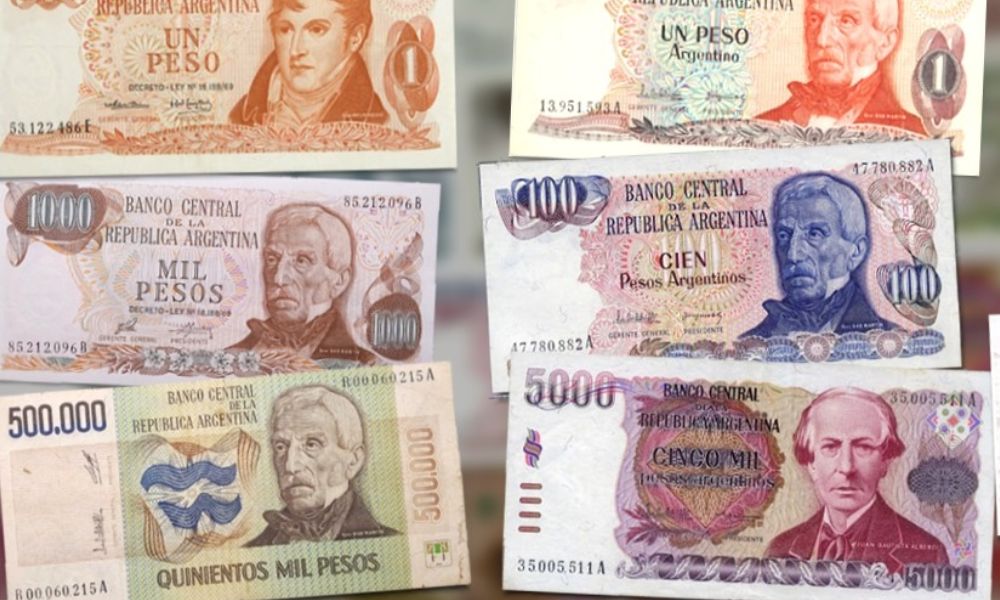 billetes oficiales durante la dictadura argentina