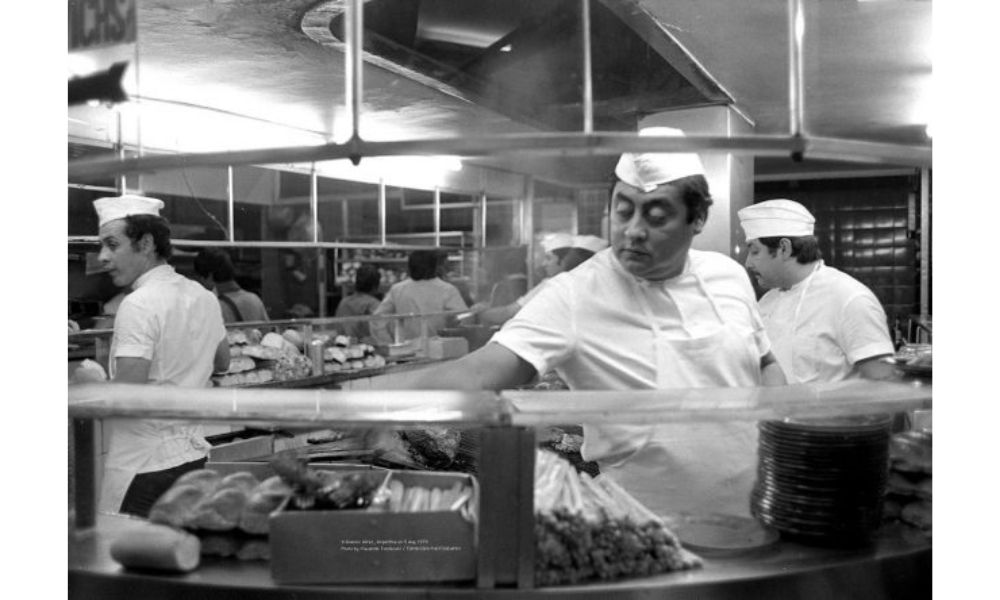 Pizzería tradicional de Buenos Aires en agosto de 1979