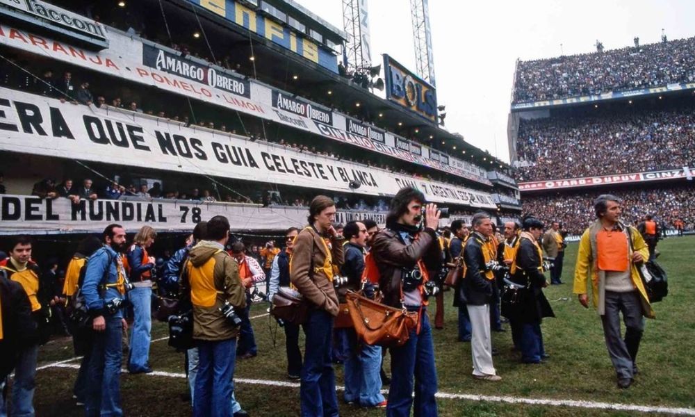 Estadio de Boca Juniors durante un partido amistoso entre Argentina y Alemania, el 6 de junio de 1977.