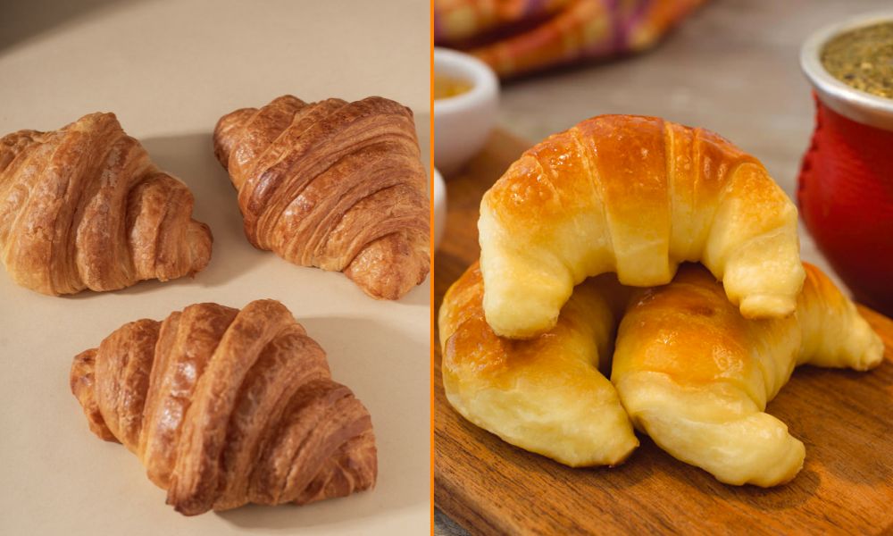 Croissants y medialunas, dos dulces típicos de distintos países