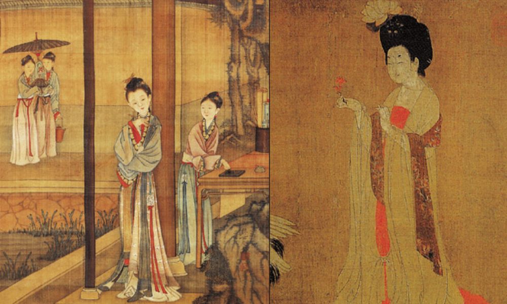 geishas chinas dibujo piel blanca