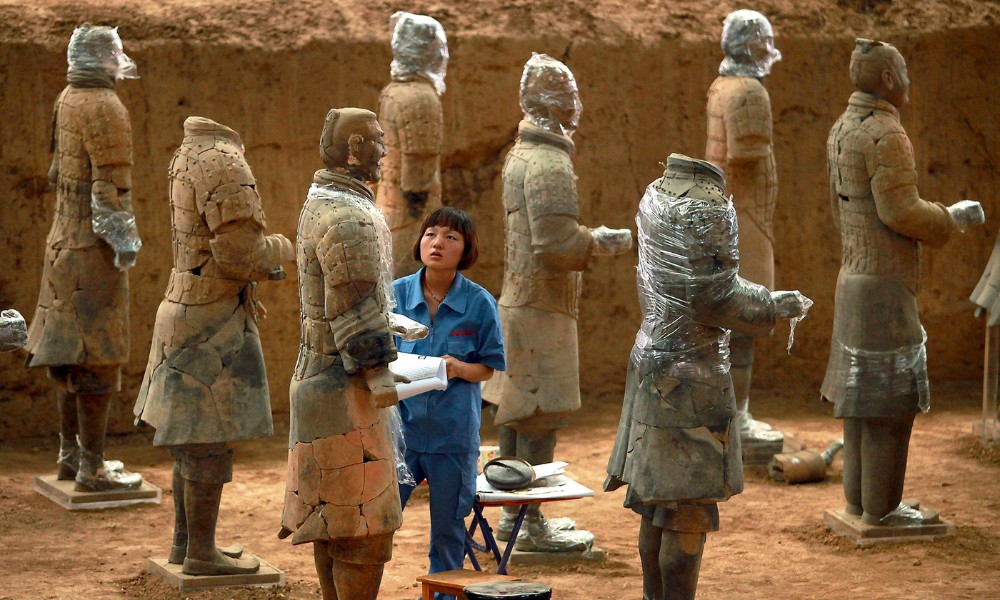 El tesoro junto a los miles de guerreros de terracota