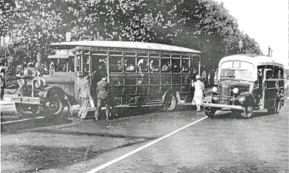 Foto histórica en el Día del Colectivero.